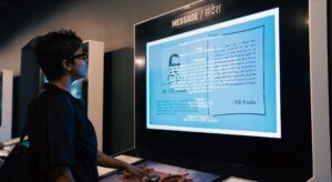 An exhibit dedicated to messages from noted freedom fighters at the ‘Aguad Interactive Museum: Goa - The Land, The Struggle, The People’.
