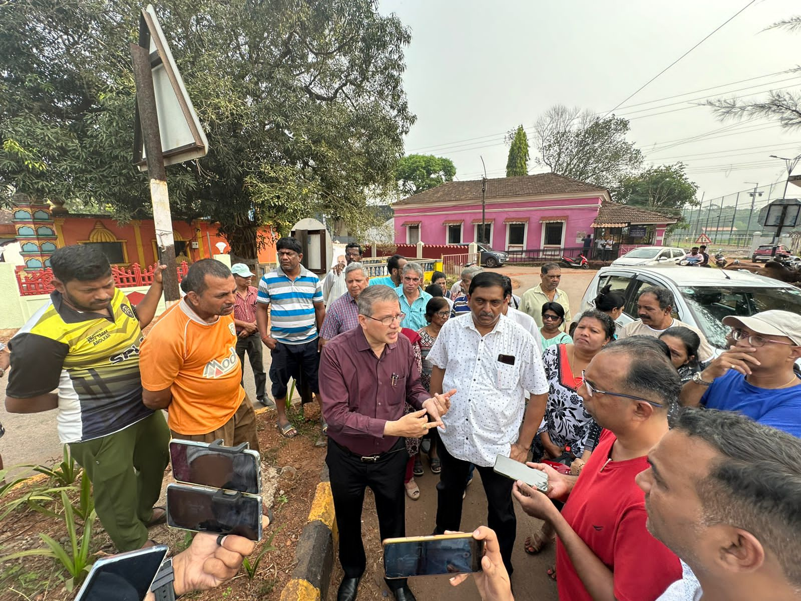 MLA Carlos inspected Peddem Junction