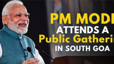 Indian PM Narendra Modi Attends in Public Gathering in South Goa