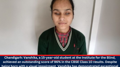Visually Impaired Student Secures 96% In Xth CBSE Exam