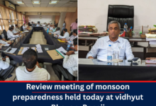 Review meeting by Minister Sudin Dhavalikar on monsoon preparedness: