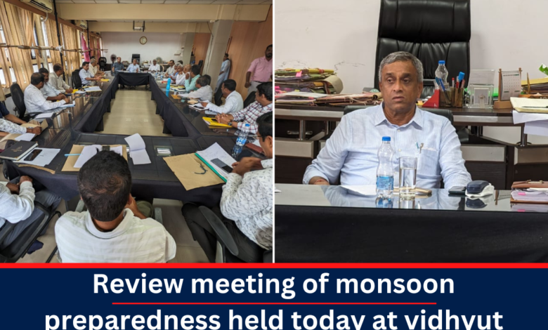 Review meeting by Minister Sudin Dhavalikar on monsoon preparedness: