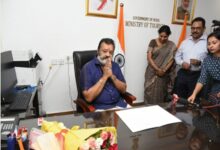Shri Suresh Gopi assumes charge as Minister of State for Tourism