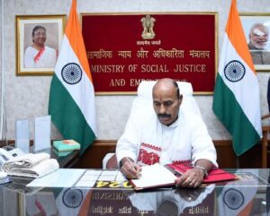 Dr. Virendra Kumar takes charge as Union Minister of Social Justice and Empowerment