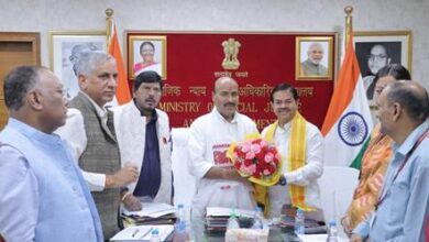 Dr. Virendra Kumar takes charge as Union Minister of Social Justice and Empowerment