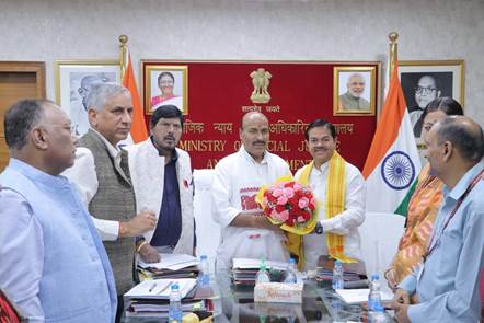 Dr. Virendra Kumar takes charge as Union Minister of Social Justice and Empowerment