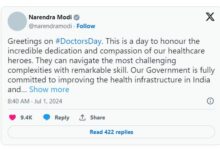 Prime Minister greets Doctors on Doctor’s Day