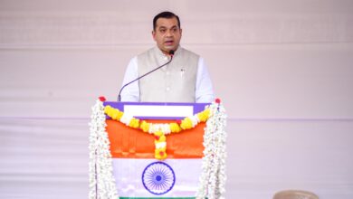 Minister Khaunte’s Hoists the National Flag on 78th Independence Day Ceremony at Mapusa Deputy Collector Office