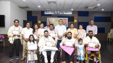 Min Khaunte Felicitates Para Sports National Medal Winners Under Seva Pakhwada