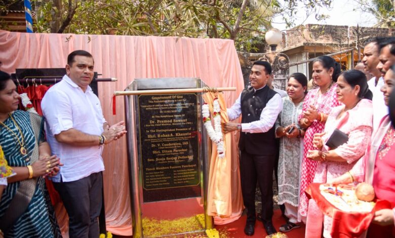 FOUNDATION LAYING CEREMONY HELD FOR 1000m³ SUMP AT 20 POINT COLONY, SOCORRO, PORVORIM