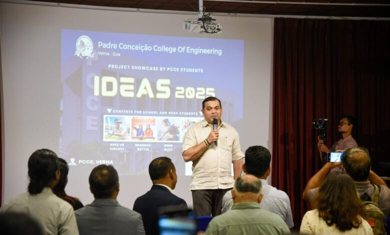 Minister Shri. Rohan A. Khaunte Encourages Goa’s Youth to Become Job Givers at IDEAS 3.0