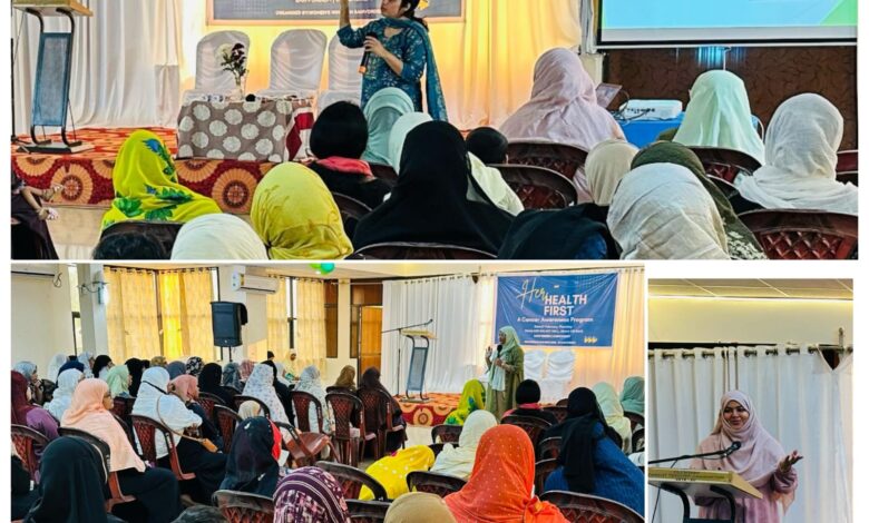 Her Health First: JIH Women's Wing Organizes Cancer Awareness Program