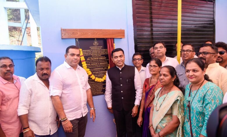 Improvement of Water Supply in Porvorim Constituency Inaugurated