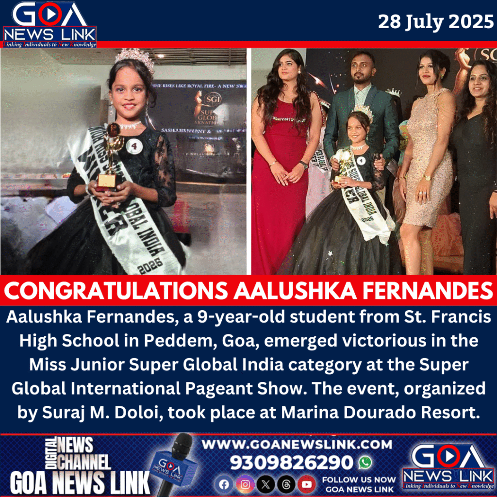 Aalushka Fernandes Shines Bright as Miss Junior Super Global