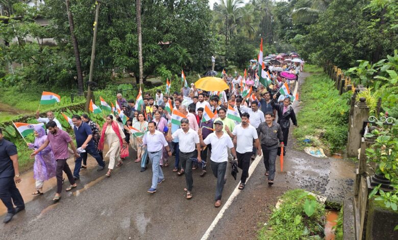 Dr. Deviya Rane Leads Tiranga Rally at Donmad Keri, Sattari