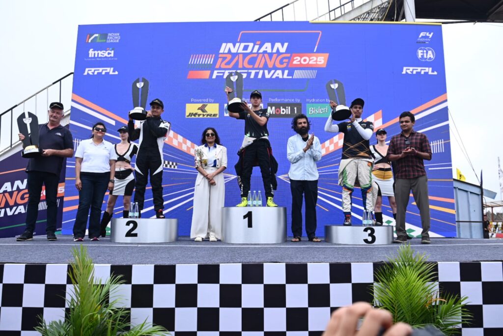 Goa Aces Thrill Home Fans with Raoul Hyman’s IRL Win and Fabienne Wohlwend’s Podium in Coimbatore In Formula 4, Vasilis Apostolidis mastered the wet to win Race 1, while Ishaan Madesh stormed to victory in Race 2