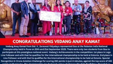 Goa's Young Robot Genius: Vedang Anay Kamat Shines at Robotex India National Championship