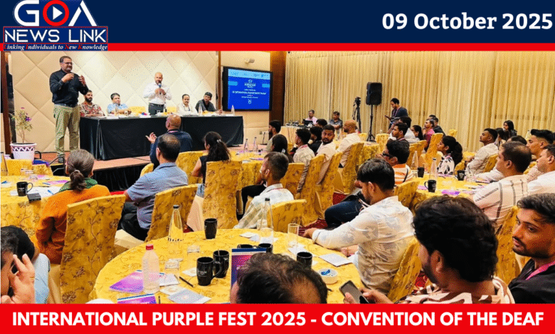 Dy Speaker and MLA Joshua Desouza Inaugurates Convention of the Deaf at International Purple Fest 2025