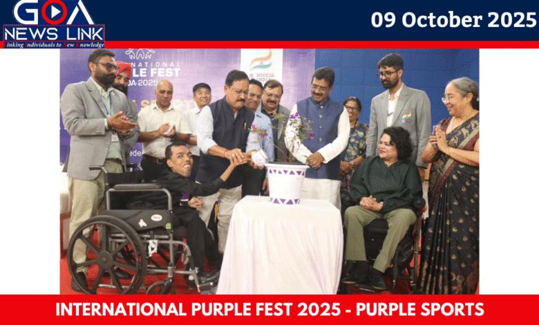 Minister Subhash Phal Dessai Hosts 1st Purple Sports – Boccia Purple Fest Federation Cup 2025