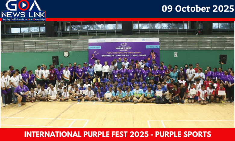 Purple Sports kicked off at the International Purple Fest Goa 2025