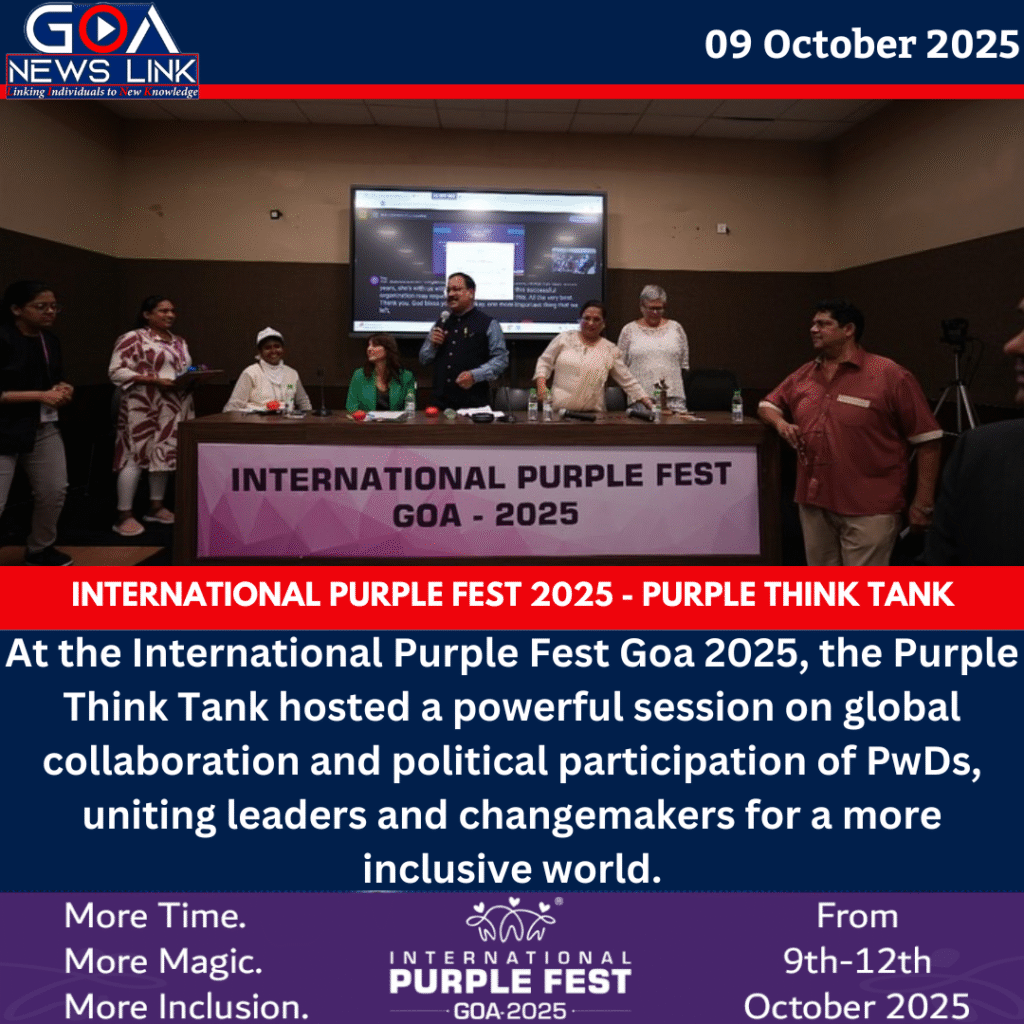Purple Think Tank hosted a powerful session at the International Purple Fest Goa 2025