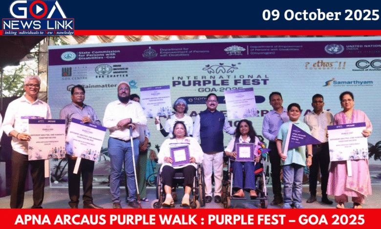 Minister Subhash Phal Dessai Attends Inaugural Ceremony of Apna Arcaus Purple Walk
