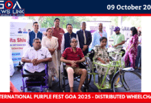 MLA Siolim and MLA Curtorim Distribute Wheelchairs at International Purple Fest Goa 2025