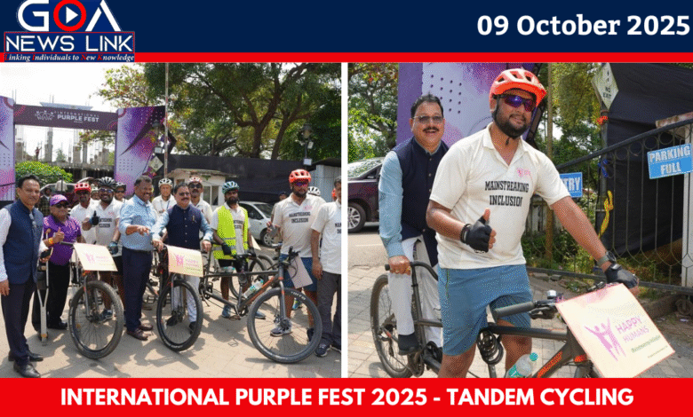 The Tandem Cycling Crew from Pune Shines at International Purple Fest Goa 2025