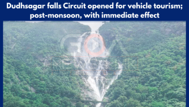 Dudhsagar falls Circuit opened for vehicle tourism; post-monsoon, with immediate effect