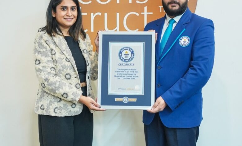Deconstruct creates GUINNESS WORLD RECORDSTM title for the ‘The Longest Skincare Livestream’ with Dermatologists