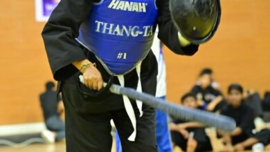 Goa Athlete prissie fernandes Wins Brozen at National Thang-Ta Championship.