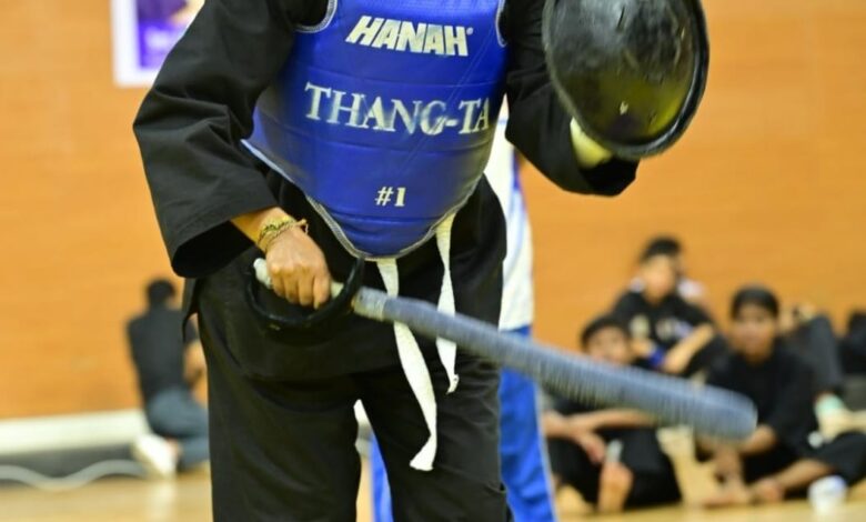 Goa Athlete prissie fernandes Wins Brozen at National Thang-Ta Championship.