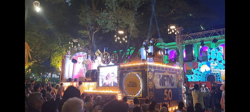 NFDC Tableau Shines at the 56th IFFI Opening Parade in Goa
