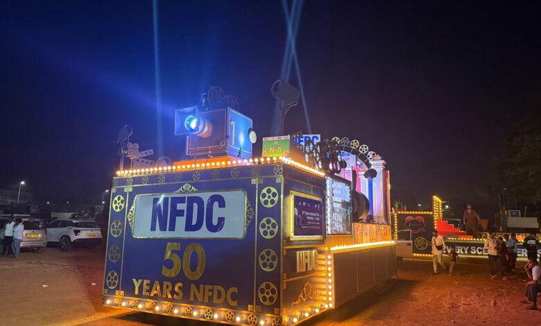 NFDC Tableau Shines at the 56th IFFI Opening Parade in Goa