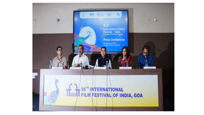 56th IFFI Press Conference Held in Presence of Union Minister and Goa CM