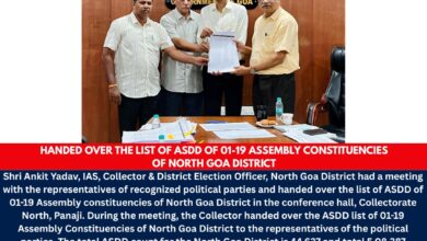 DEO HANDS OVER ASDD LIST TO POLITICAL PARTIES