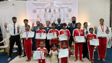 CKB Martial Art Academy's 11 girls took part in the khelo India kickboxing championship