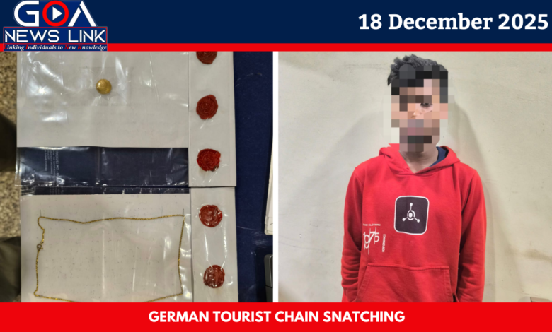 GERMAN TOURIST CHAIN SNATCHING: ACCUSED NABBED