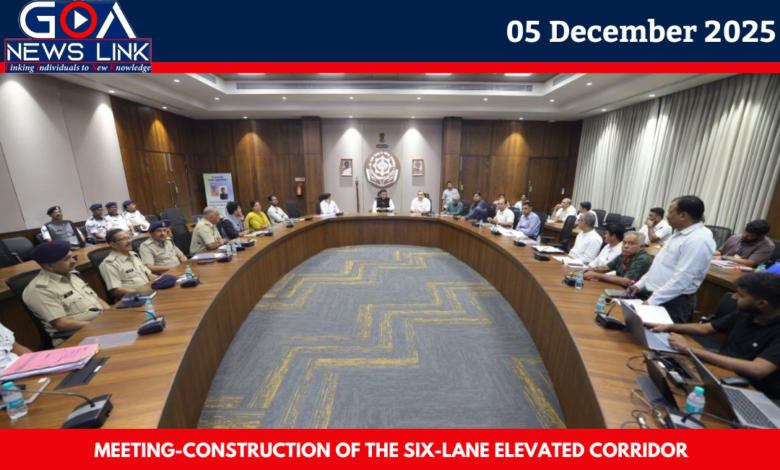 Meeting on Porvorim Flyover Construction & Traffic Solutions