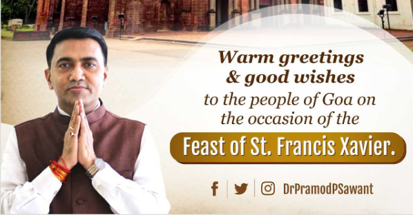 CM EXTEND GREETINGS FOR ST. FRANCIS XAVIER FEAST