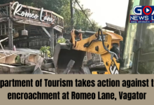 Department of Tourism takes action against the encroachment at Romeo Lane, Vagator