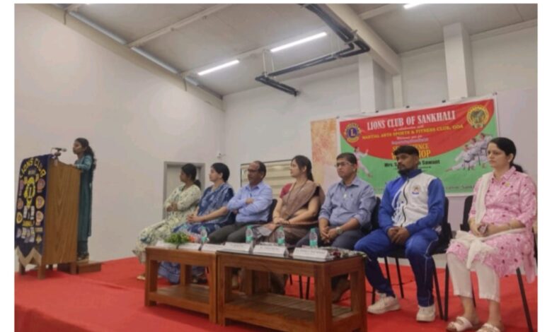 Martial Arts & Fitness Club Goa and Lions Club Sakhlim Host Self‑Defence Workshop