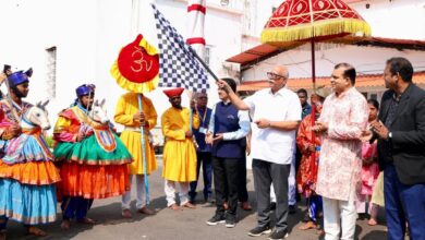 Guided Lok Bhavan Tour Flagged Off by the Governor Shri Pusapati Ashok Gajapathi Raju in the presence of Tourism Minister at Dona Paula