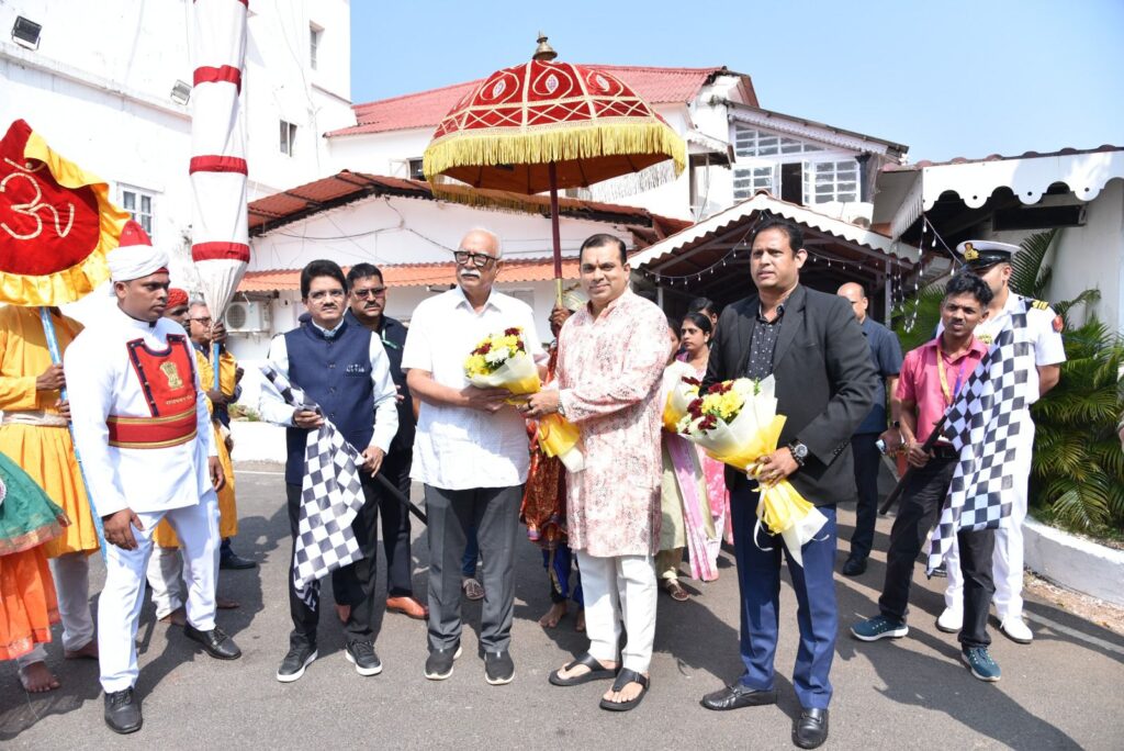 Guided Lok Bhavan Tour Flagged Off by the Governor Shri Pusapati Ashok Gajapathi Raju in the presence of Tourism Minister at Dona Paula