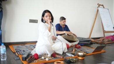Melodic Sound Healing by Anubhuti Goswami and Emon Goswami Mesmerises Audiences at Vivaan Handpan & World Music Festival, Goa