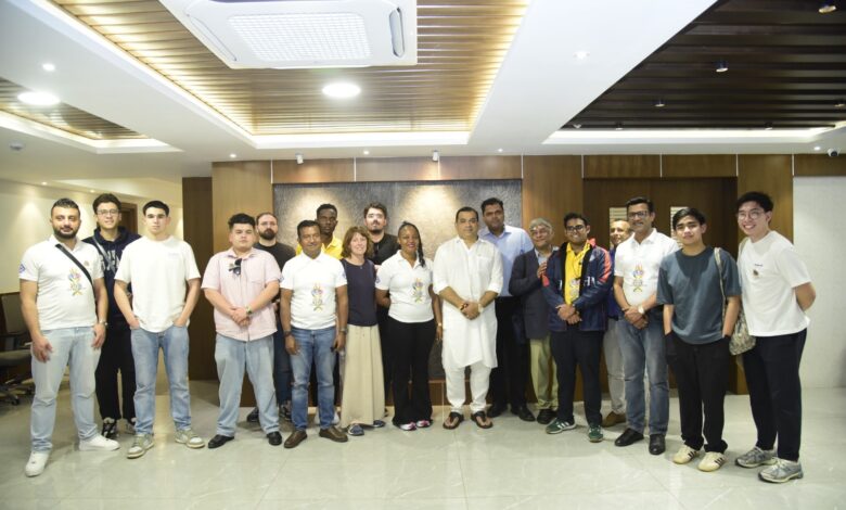 Hon’ble Tourism Minister, Shri Rohan A Khaunte welcomes International Young Chef Olympiad Delegates in a gesture of culinary spirit