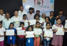 XXXVIIth All Goa Open Air Drawing Competition for School Student was organised by Youth Hostels Association of India, Margao