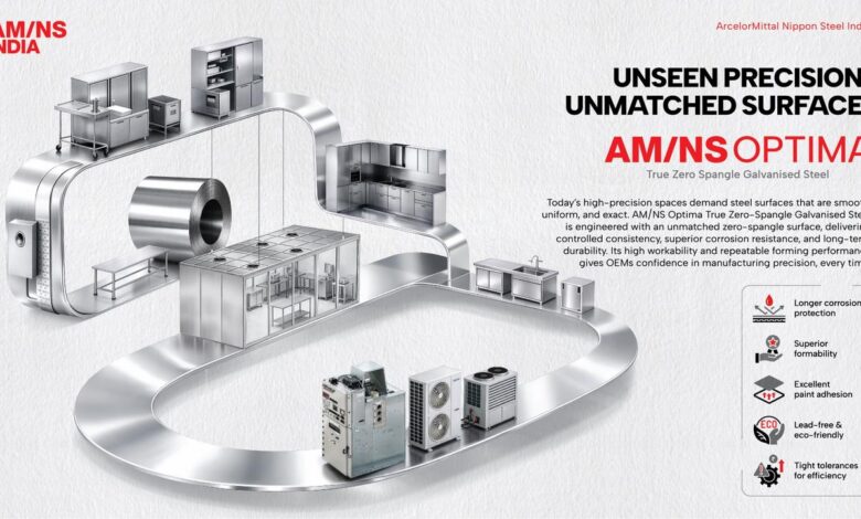 AM/NS India expands value-added steel portfolio with world-class branded offerings Vibrance and Optima to power appliance and industrial manufacturing