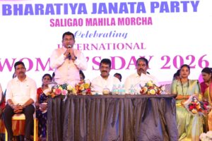 International Women’s Day Celebrated with Great Enthusiasm in Saligao Constituency with Huge Participation of Women