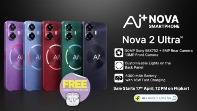 Ai+ Smartphone Nova 2 Ultra's Day 1 Sale to Begin on April 17, 2026, 12:00 Noon Onward